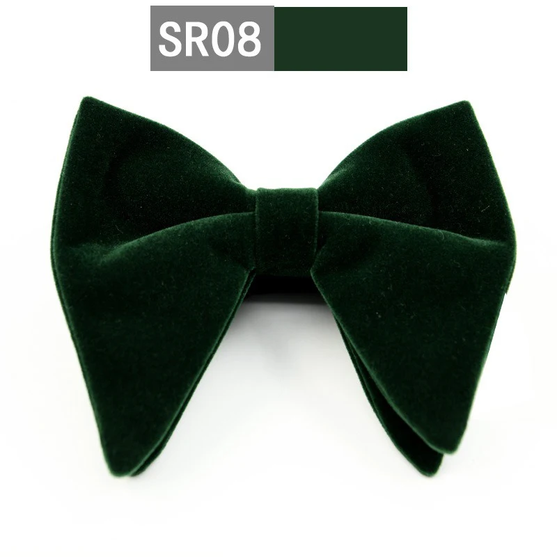 Handgefertigte Übergroße Samtfliege für Herren, Verstellbare Fliege, Perfekt für Formelle Anlässe, Hochzeiten, Smoking-Anzüge und Accessoires – Detail 13