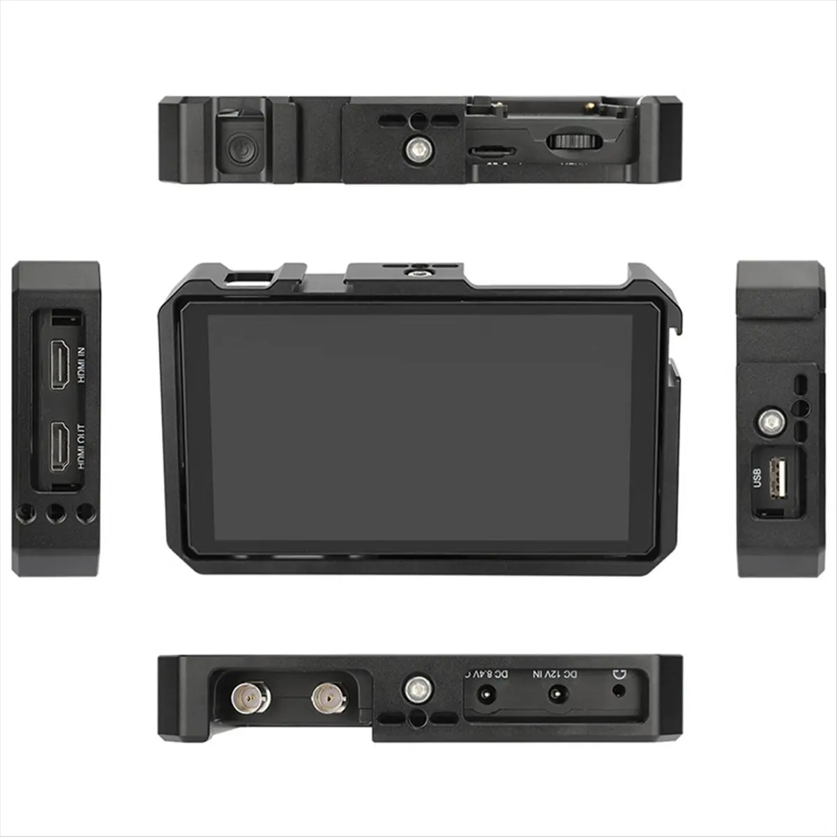 at33-nueva-jaula-protectora-completa-para-monitores-grabadoras-tactiles-4k-feelworld-cut6-cut6s-de-6-pulgadas-con-2-soportes-de-zapata-fria