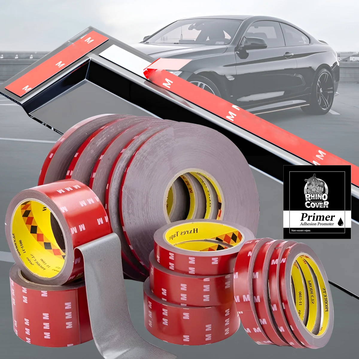 MM Strong Permanent Double Sided Tape Acrylic Foam for Mounting Fixing Pad Car Special Doublesided Tape Waterproof High Temperat