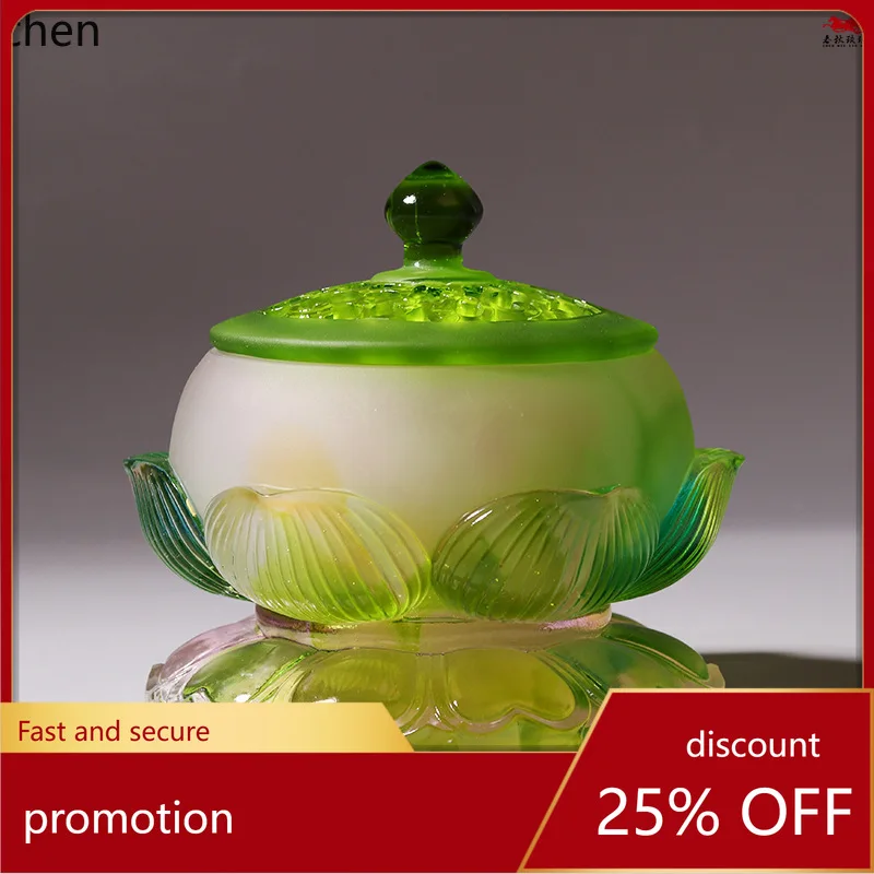 Zml qinglian buddhist utensils suit vase offering plate  burner buddhist hall guanyin offering buddha household lotus ornaments
