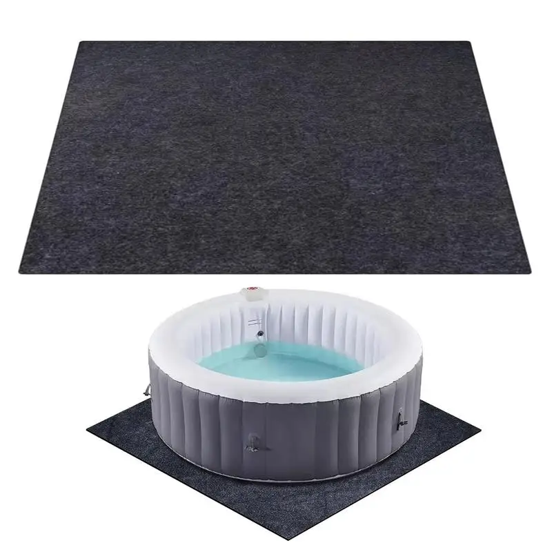 

Hot Tub Mat Above-Ground Pool Protector Pad 74 X 72 Inch Waterproof Home Equipment Cushion To Protect The Outdoor Hot Tub Pool