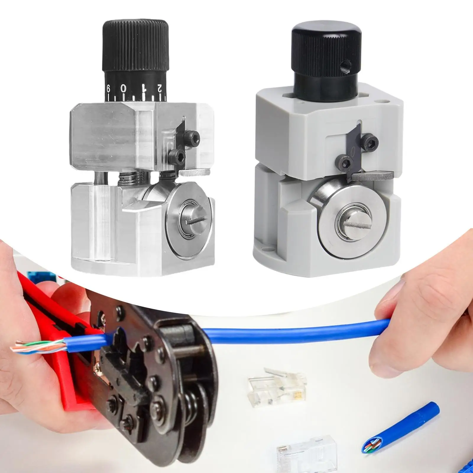 Portable Aluminum Alloy Wire Stripper 2 to 20mm Versatile Cable Peeling Machine for Home Electrical Repair