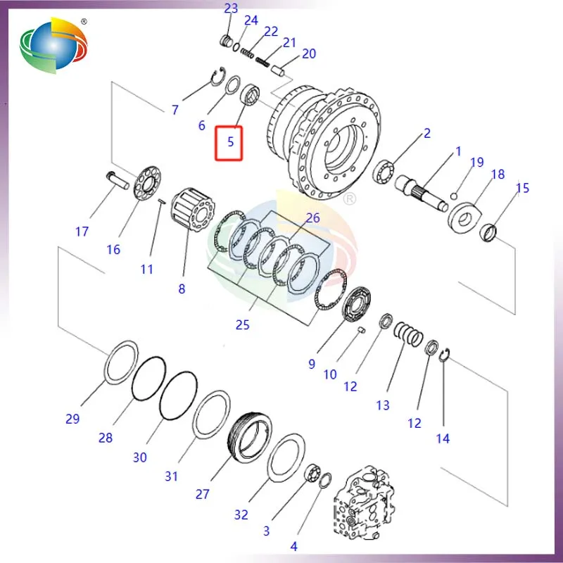 

708-1F-12281 7081F12281 SEAL OIL FOR KOMATSU BULLDOZER D155AX D275AX D375A D475A D475ASD
