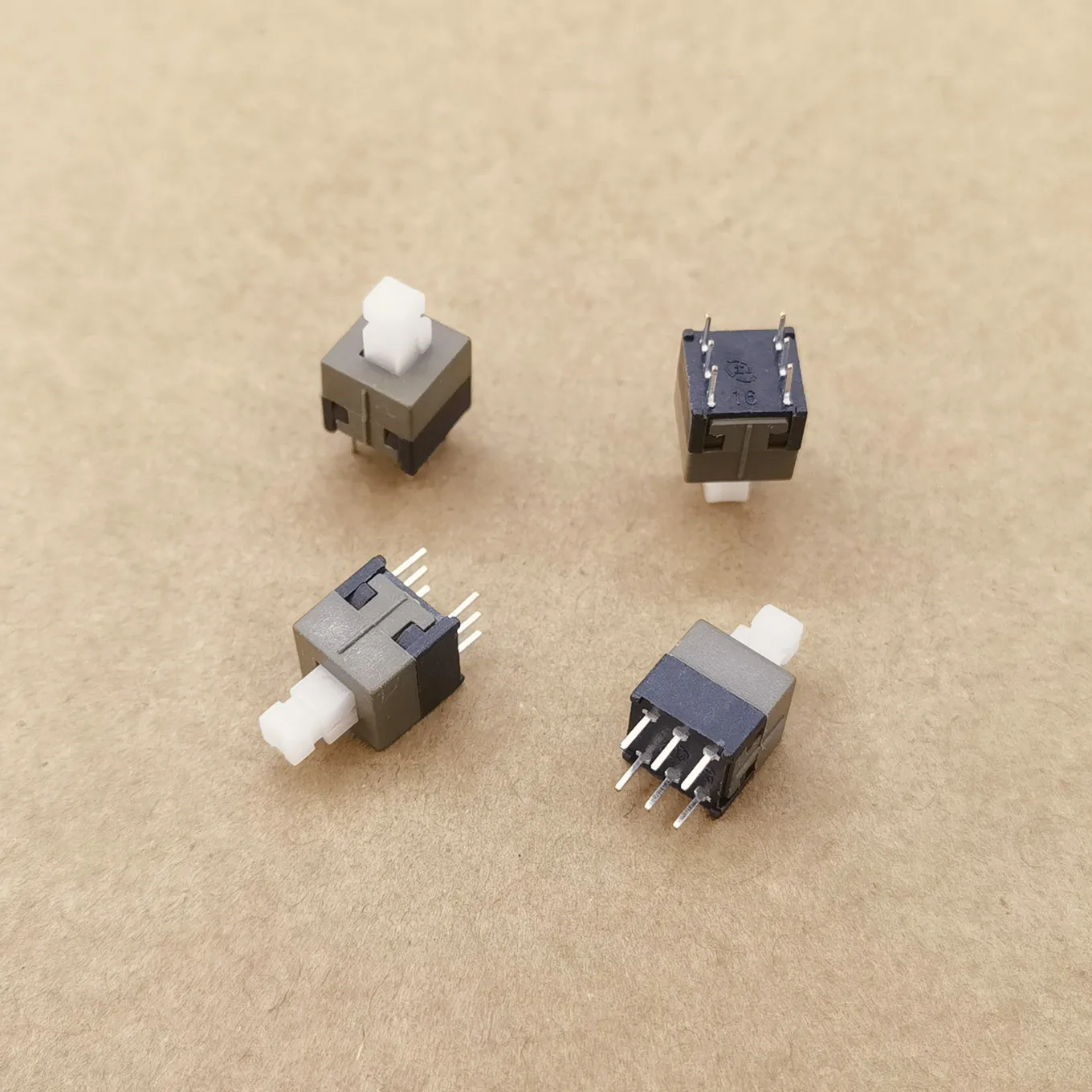 Original new 100% self-locking switch 8.5*8.5*14MM double row 6pin button switch 3.3*3.3 mixing console
