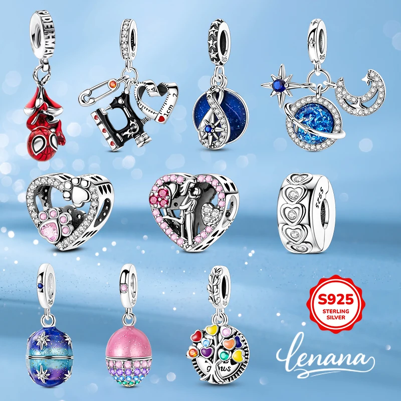 925 Silver Spider-Man Pendant – Perfect DIY Jewelry Gift for Women