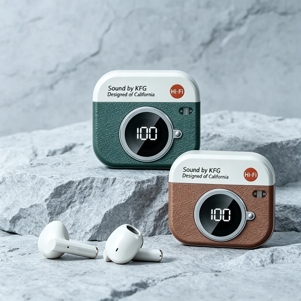 Wireless Headphones Bluetooth Earbuds Minimalist Bluetooth Earphones Prioritize Clean Aesthetics and Lightweight Construction