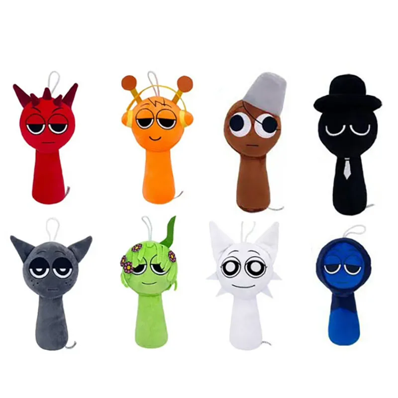 New Sprunki Plush Toys Sprunki Incredibox Plush Doll Sprunki Game Cartoon Pillow Kids Birthday Gifts Stuffed Doll Christmas Gift