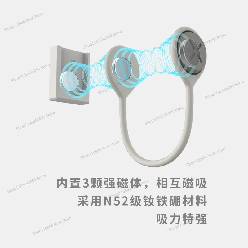 For magnetic strap hook storage artifact data cable storage, home small items storage