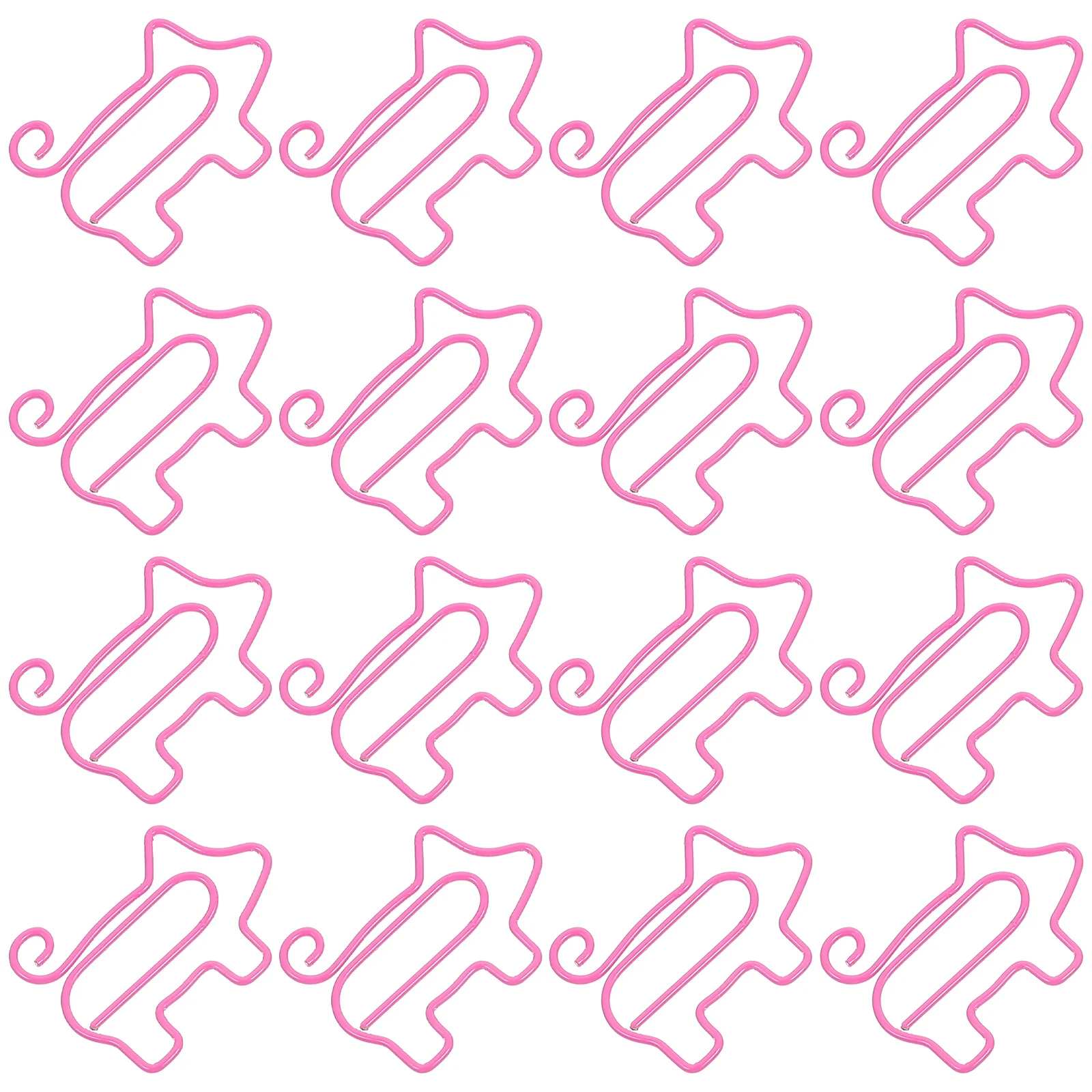 

50pcs Pig Shaped Paper Clips Creative Cartoon Metal Office School Supplies Colorful Iron Clips Home Stationery