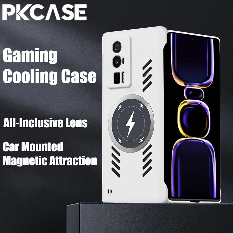 PKCASE البرق المغناطيسي تبديد الحرارة جراب هاتف ل Xiaomi Poco F7 الترا F6 X7 X6 برو للصدمات غطاء التبريد بلا حدود