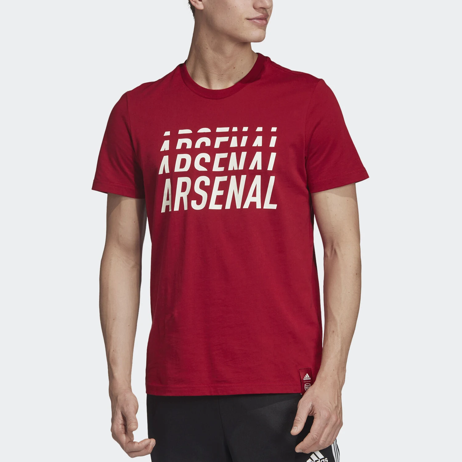 

Оригинальная мужская одежда Adidas, новая сезонная спортивная повседневная футболка с круглым вырезом и короткими рукавами EH5621