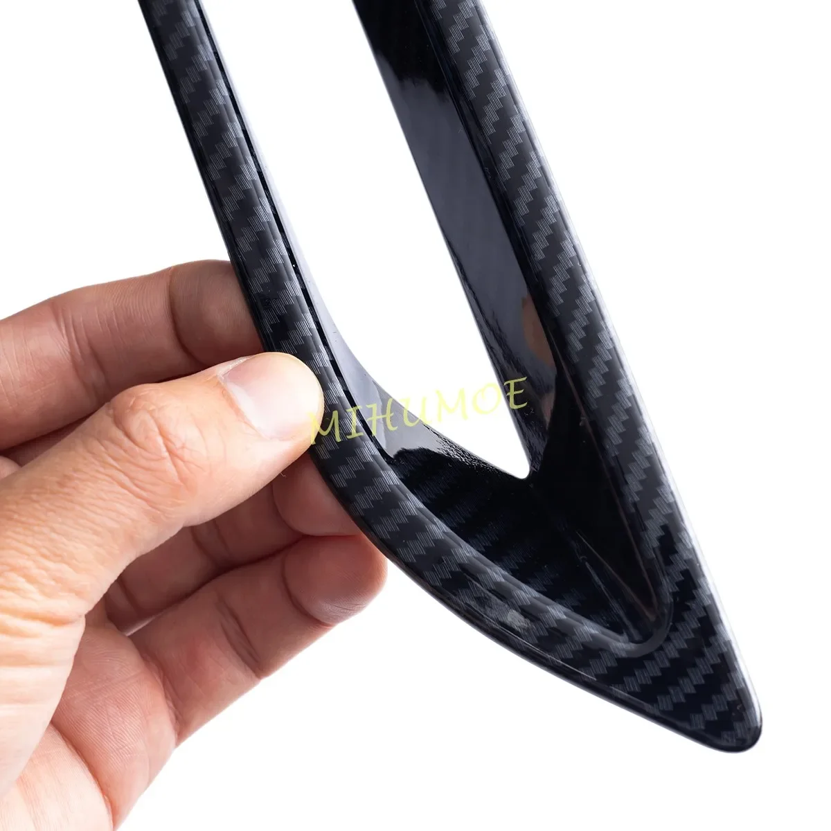 لميتسوبيشي أوتلاندر سبورت ASX 2020-2023 المصد الخلفي الخارجي الضباب الخفيف غطاء ألياف الكربون تصفيف السيارة #4