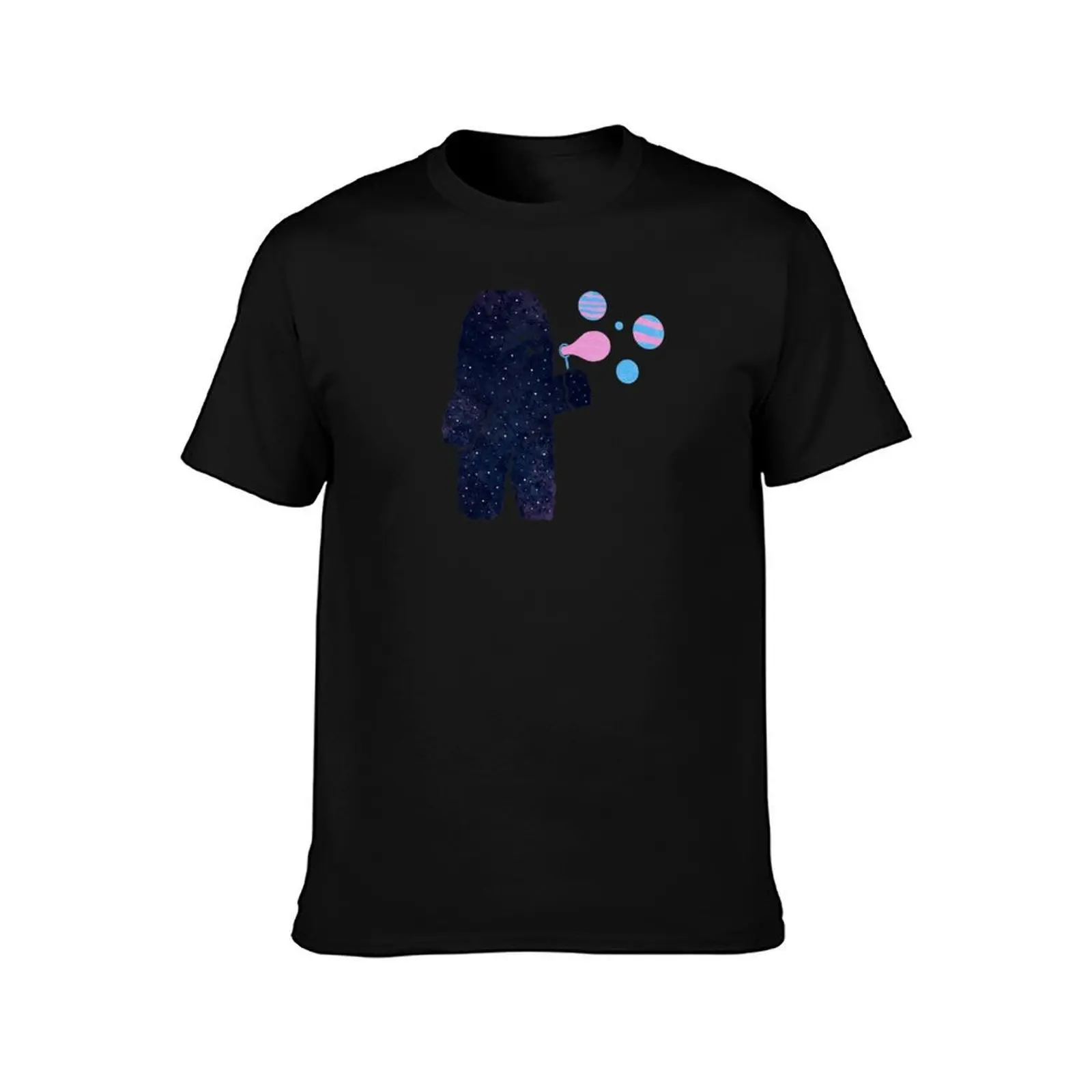 Making Planets T-Shirt, Summer Casual Cotton Tee, Oversized Streetwear Tops, Vintage Graphic Print, Loose Fit Short Sleeve