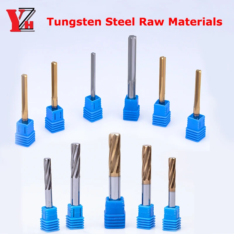 YZH 2,1mm ~ 17,5mm Hartmetall Maschine Reibahle HRC50 HRC60 Gerade Nut 4/6F Toleranz H7 Harened Stahl metall Cutter CNC Innere Loch