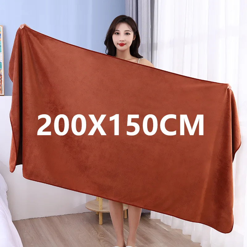 두꺼운 대형 극세사 목욕 타월, 고흡수성 및 속건성, 다목적 극세사 타월