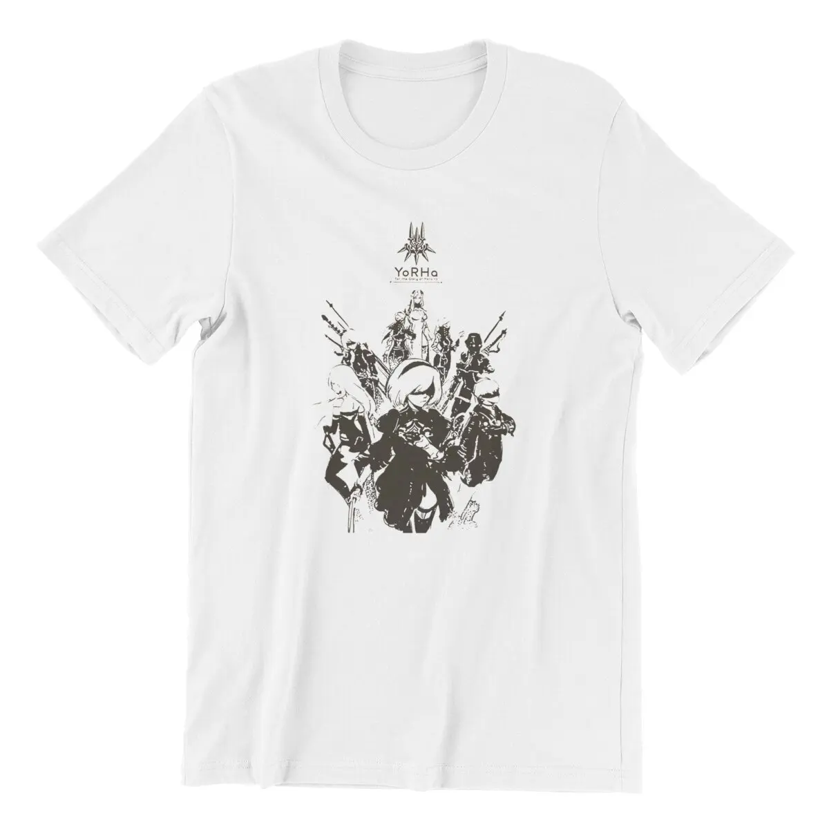 Glory to the Mankind YorHa No. 2 B - Nier Automata video game T-Shirts for Men 100% Cotton Tee Plus Size printed Clothes