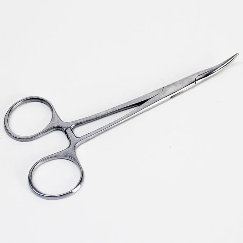 14cm Stainless Steel Pet Dog Cat Pliers Hand Tool Hemostatic Forceps Epilation Tools Urved/Straight Tip Forceps