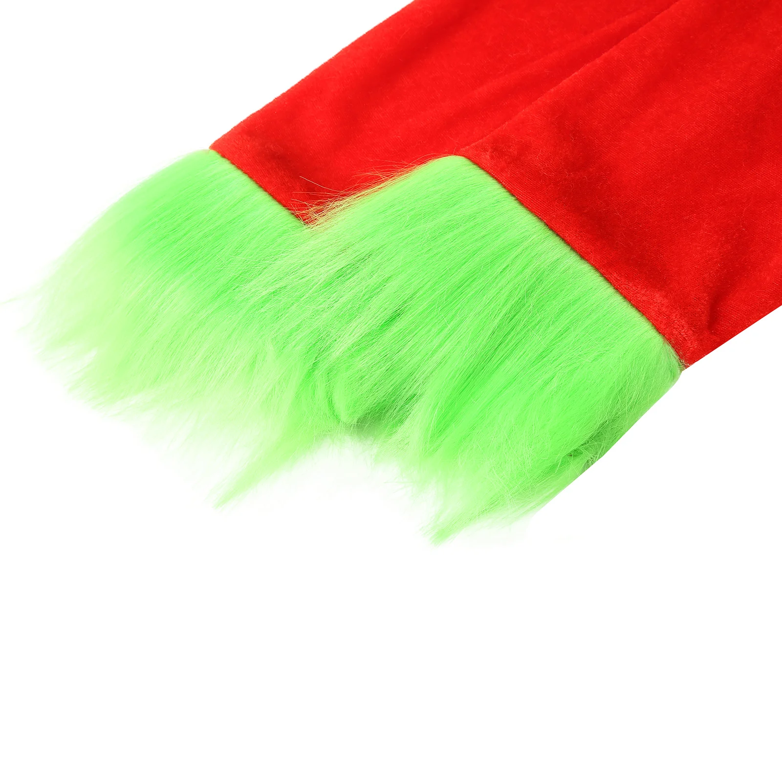 الأطفال عيد الميلاد تأثيري حلي الأخضر فروي الوحش مقنعين سانتا كلوز الملابس قمم السراويل الفراء الأخضر مجموعة