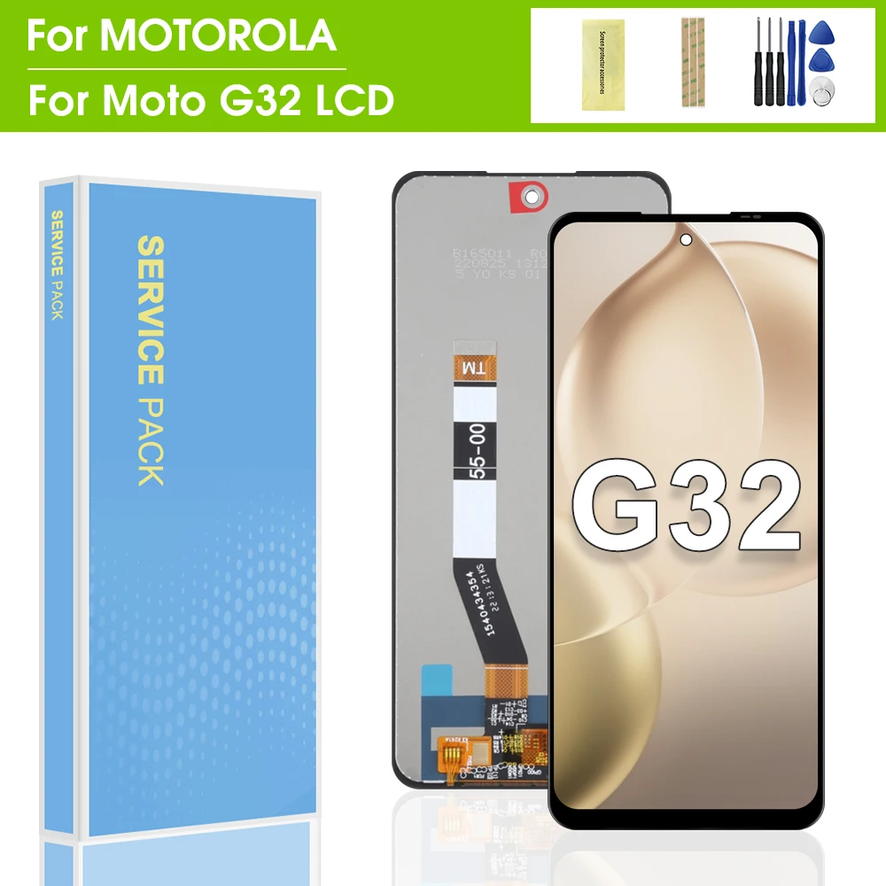 6.5'' For Motorola Moto G32 LCD Display Touch Screen Digitizer Assembly Replacemen Repair Parts For Moto G32 Display