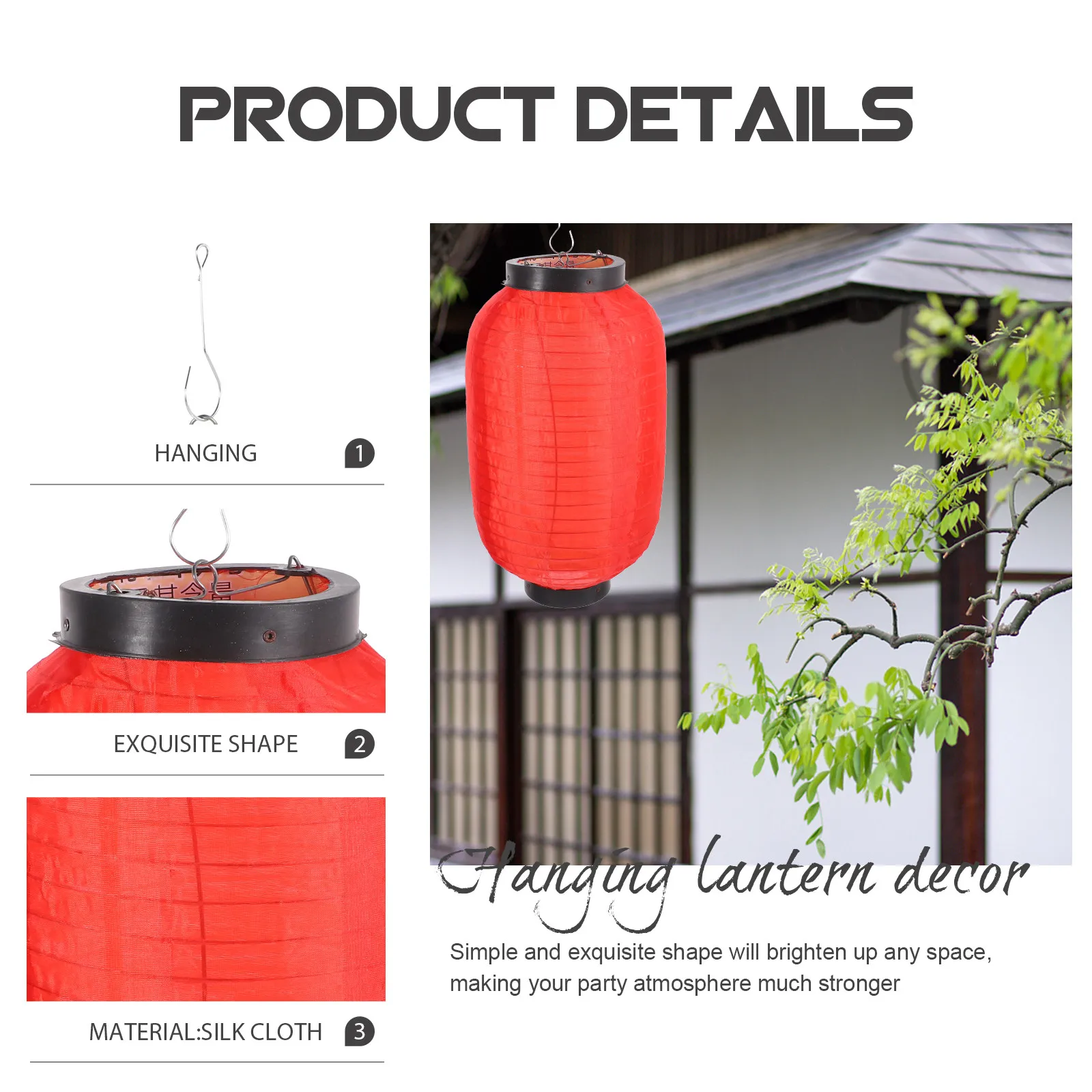 

Набор из 4 декоративных подвесных фонарей в японском стиле, водонепроницаемые, складные, для ресторанов, суши-баров, барбекю, рамен-кафе, пабов, вечеринок на открытом воздухе