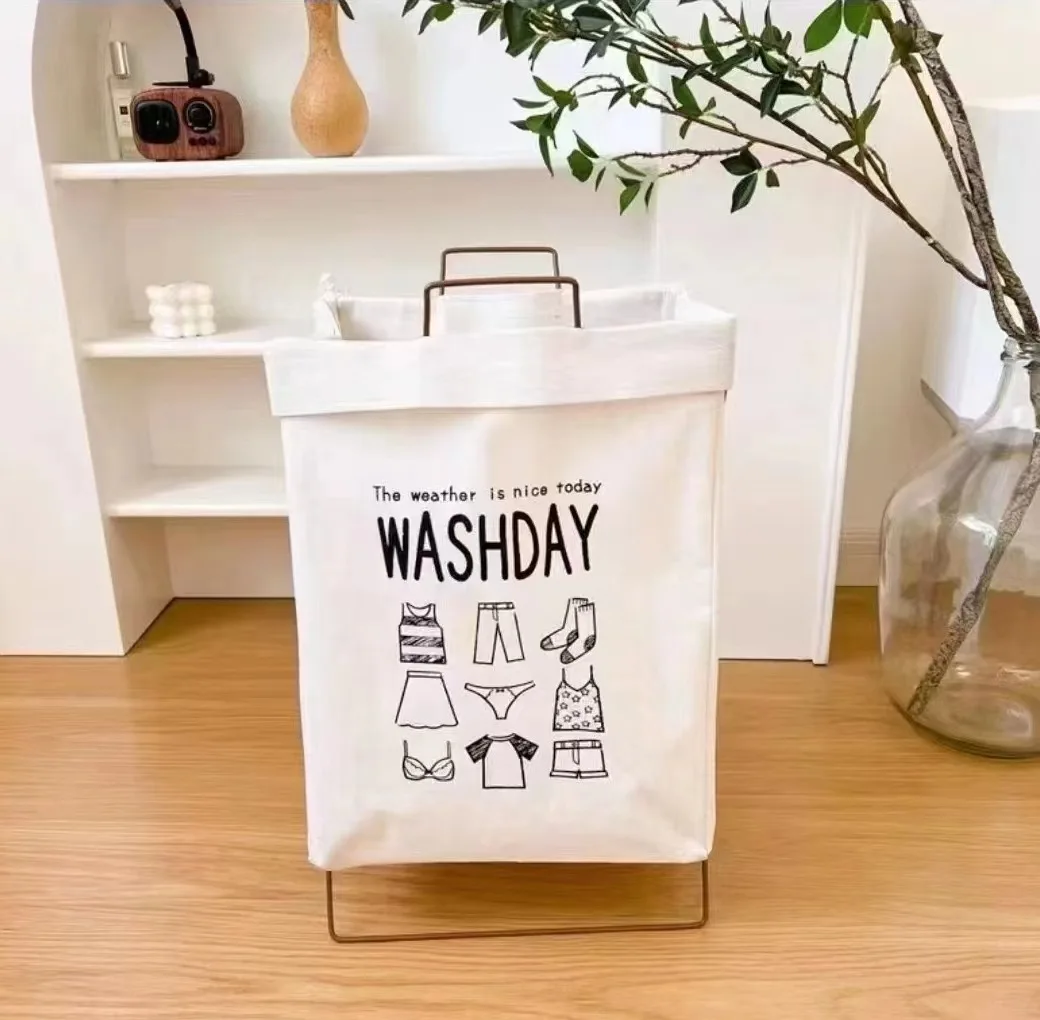 Large Collapsible Washing Bedroom Bag Laundry Basket Foldable Laundry Basket Storage Household Sundries Storage Basket