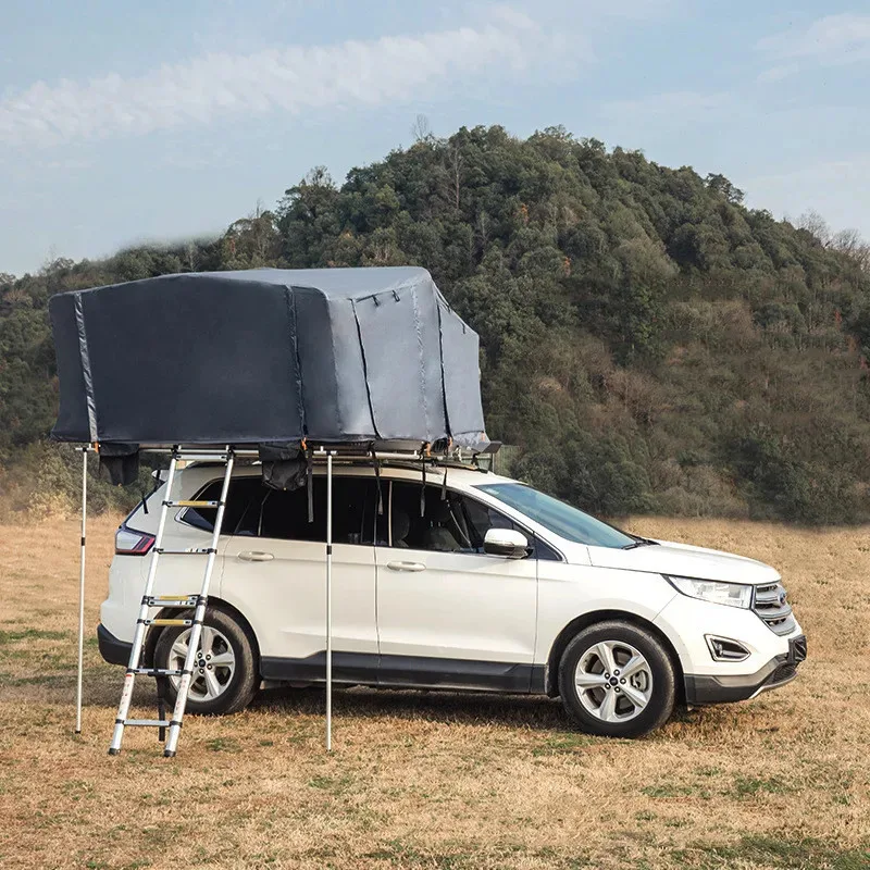 

Фабричная горячая продажа палатки на крыше на 4-6 человек, большая палатка с мягкой оболочкой и лестницей, палатка на крыше автомобиля для кемпинга на продажу