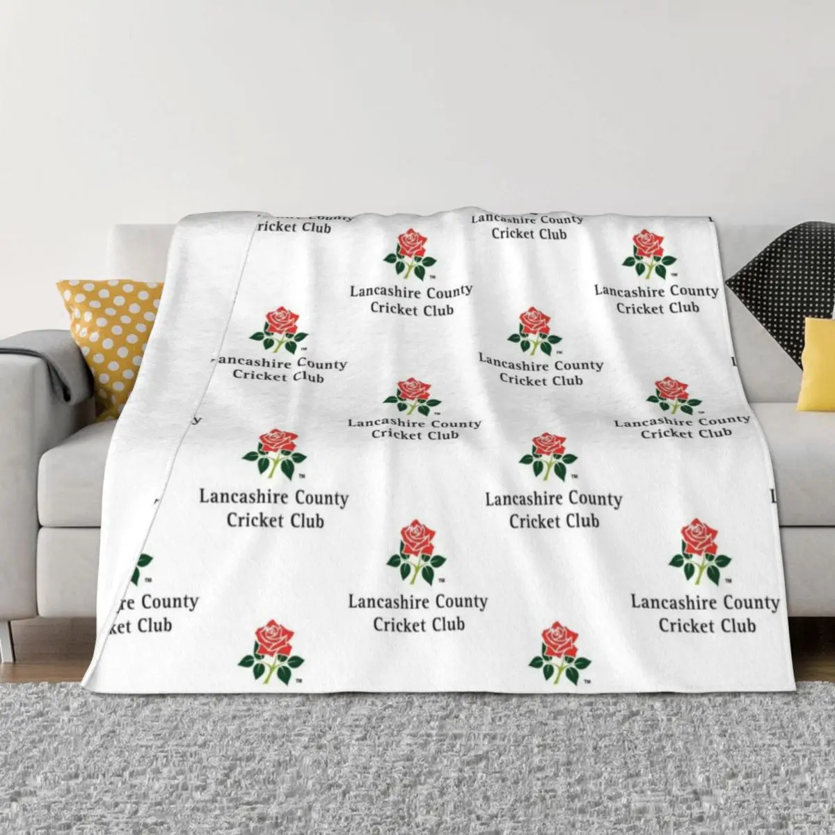 

Lancashire County Cricket Club Throw Blanket Thin Luxury Throw Sofa Quilt Sofa Throw Blankets