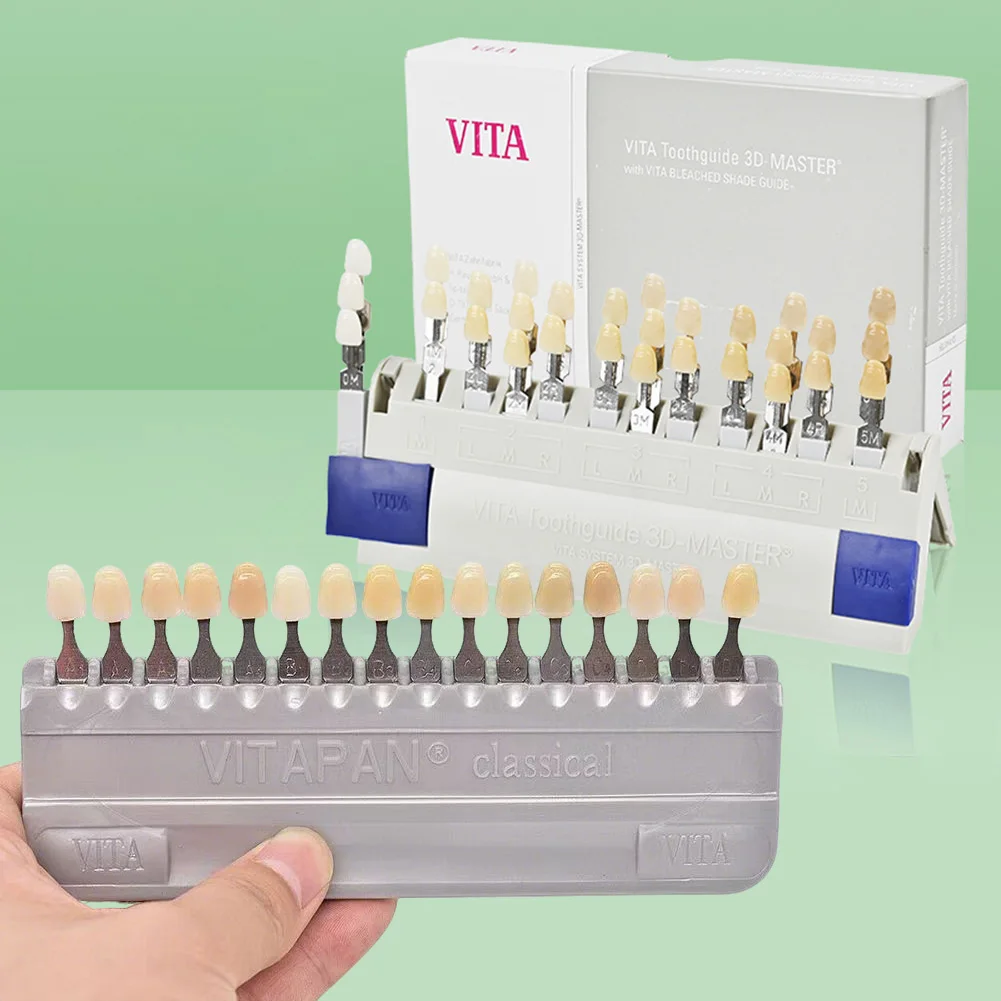 VITA Dental Shade Guide 3D Master Tooth Whitening Bleach Toothguide Denture Model 16/29 Color Tabs VITAPAN Classical Comparator