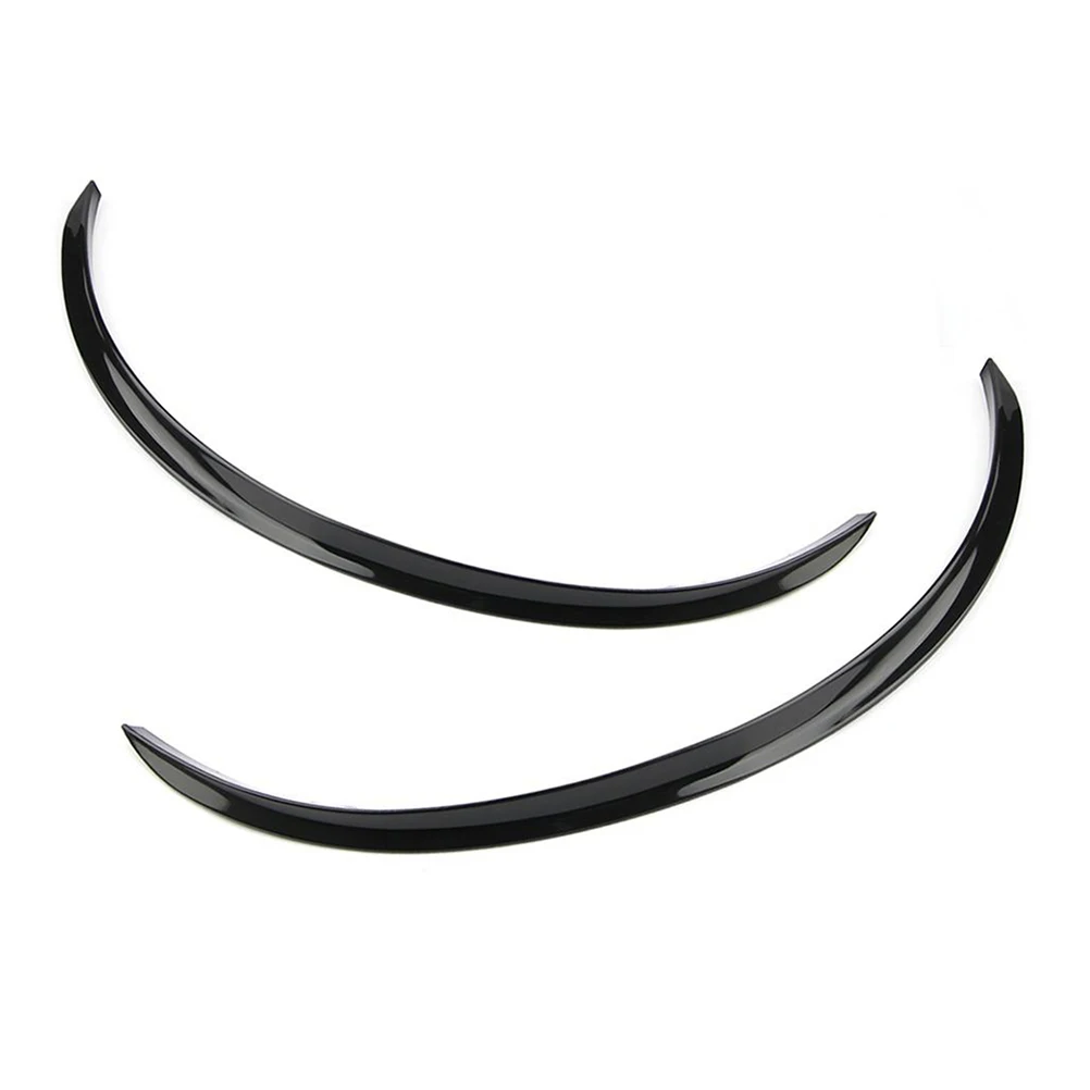 

2pcs Universal Black Flexible Car Wheel Brow High Strength Protector Mud Resistant Scratch Proof 3D Design Easy Install For All