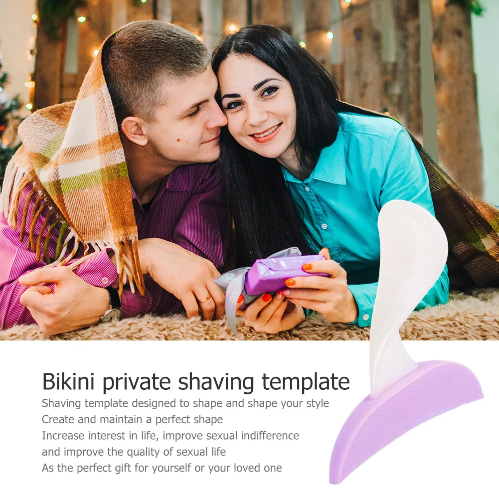 Women Bikini Dedicated Privates Shaving Stencil Female Pubic Hair Razor (02