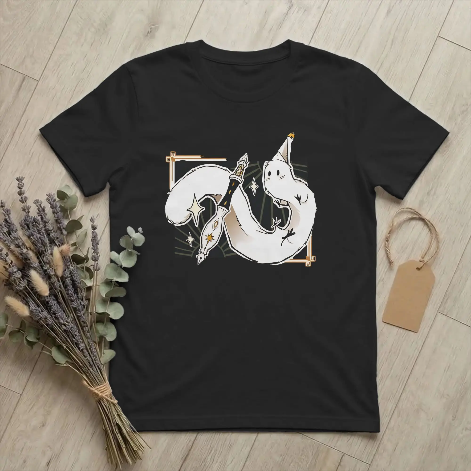 Men Women Mystic Brushbuddy T Shirts Witch Hat Atelier Pure Cotton Clothing Vintage Short Sleeve O Neck Tees Plus Size T-Shirt