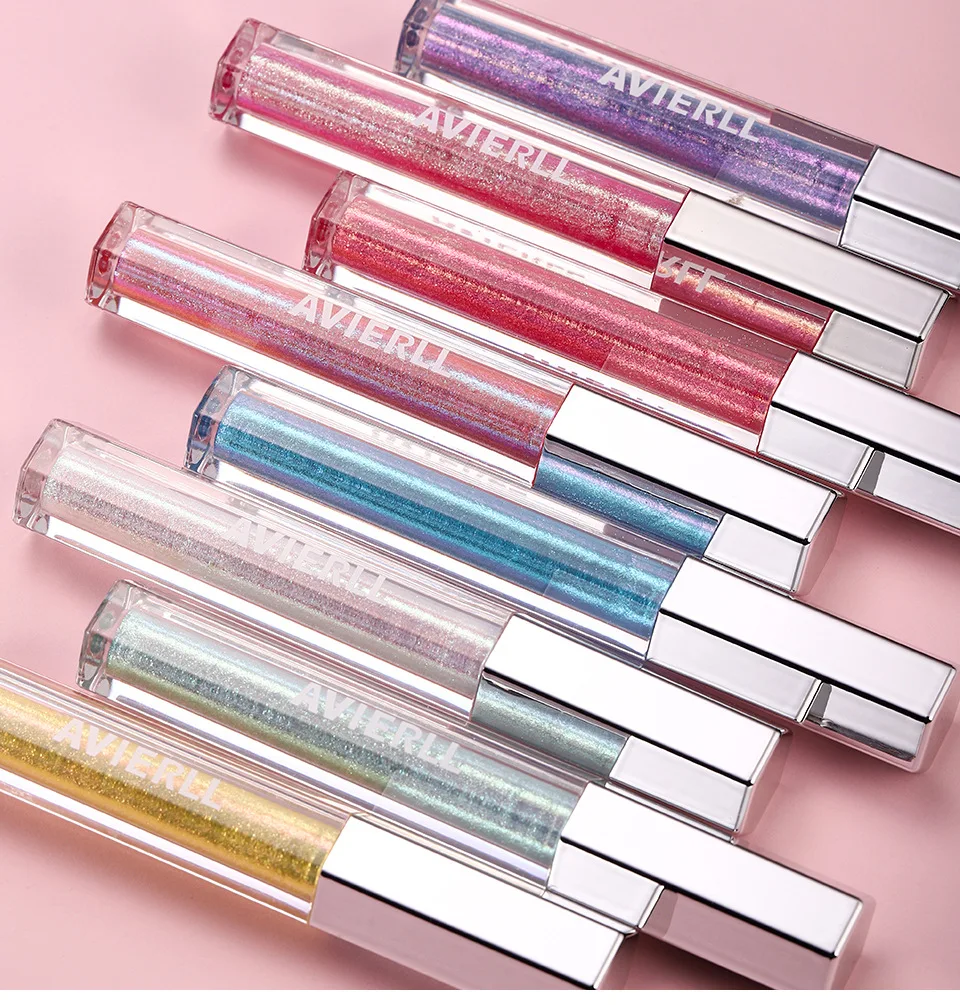 8-kleuren burst flash gepolariseerde lip honing parelmoer kleurenshow lipglazuur langdurige hydraterende hydratatie lipgloss