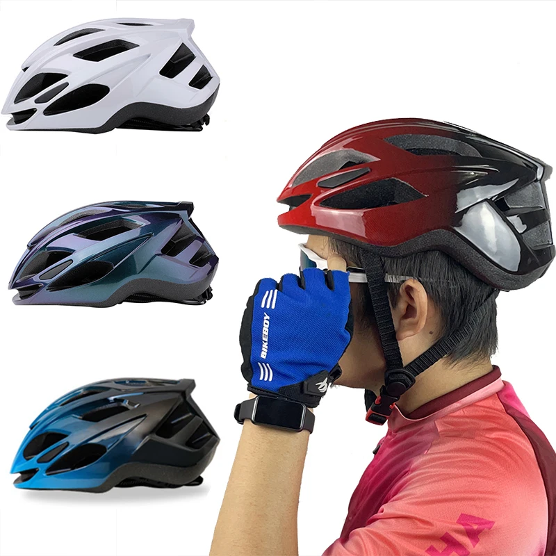 Large Adult Lighweight Road Bike Helmet, Size Adjustable MTB Mountain Bicycle Helmet For BMX Trekking Riding