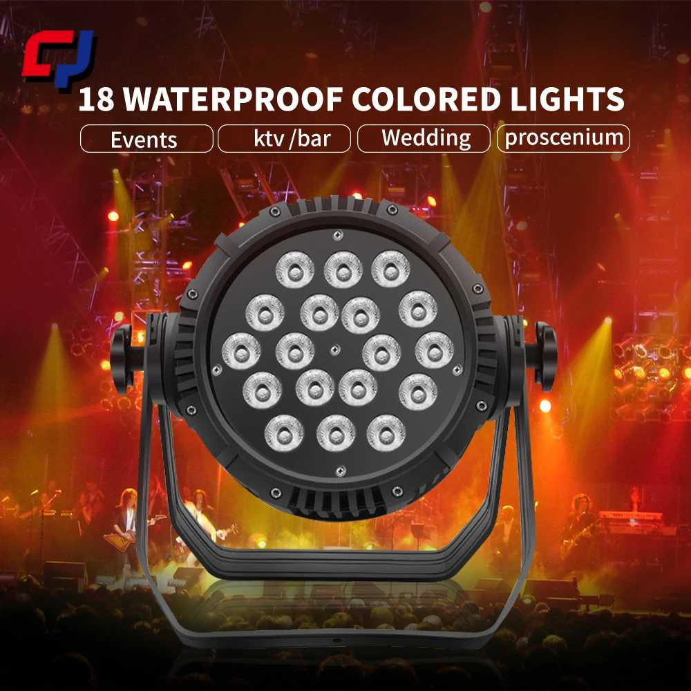 RGBWA+UV 6 in 1 LED Waterproof Par Light DMX512 Control Professional Outdoor Stage Lighting For DJ Disco Concert Party Show