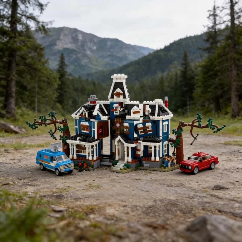 

2026 New Strange Story Creel House Building Blocks Building Model Assembly Bricks Christmas Birthday Toy Gift