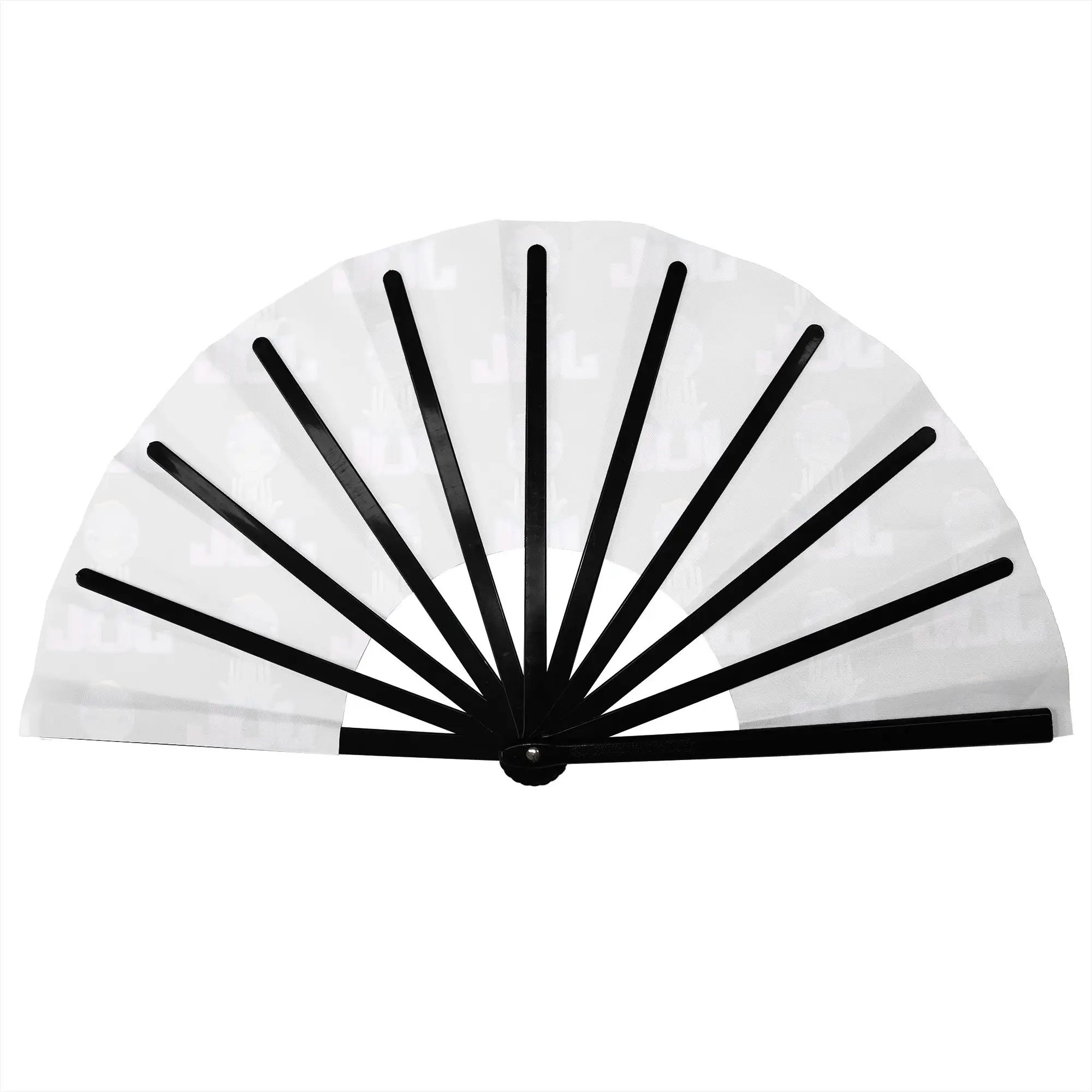 Classic Gesture Jul  Stylish Hand Fan Unisex Rap Music Printed Polyester Fan Trendy For Sports Events Gift