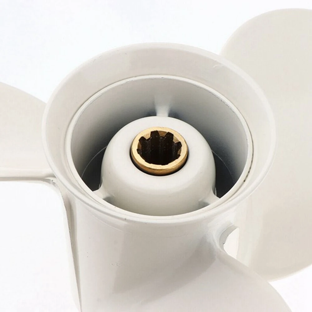 Пропеллер для лодки 9,9 л.с., 15 л.с., 9 1/4 X10, винт из алюминиевого сплава, 3 лопасти, 8 шин, деталь морского двигателя 63 В-45952-10-EL