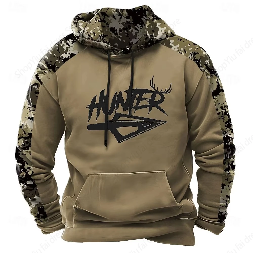 Hunting Animal Pattern 3d Print Hoodie Men Fashion Hoodies Sweatshirt Boy Coat Camouflage Hoodie Man Sweatshirt Camp Tracksuits