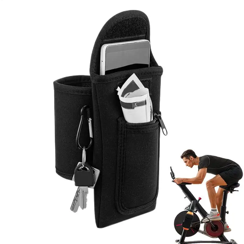 Magnetic Water Bottle Bag Portable Gym Bottle Pouch with Phone Holder Connect fitness equipment Essential fitness accessories