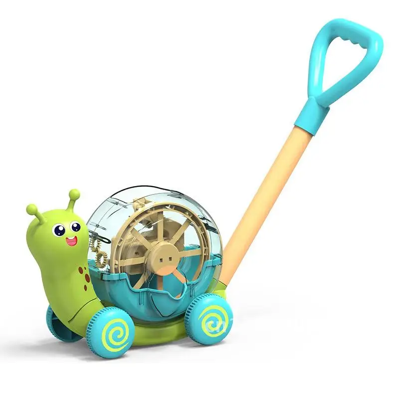 ใหม่ไฟฟ้า Bubble Snail Cart เด็กอัตโนมัติ Bubble Machine เด็กกลางแจ้ง Bubble-เป่าของเล่น