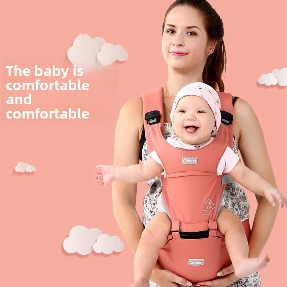 

Newborn Front Holding Baby Carrier Soft Material Sling Design Baby Waist Stool Infant Kangaroo Bag 360 Ergonomic Carrier