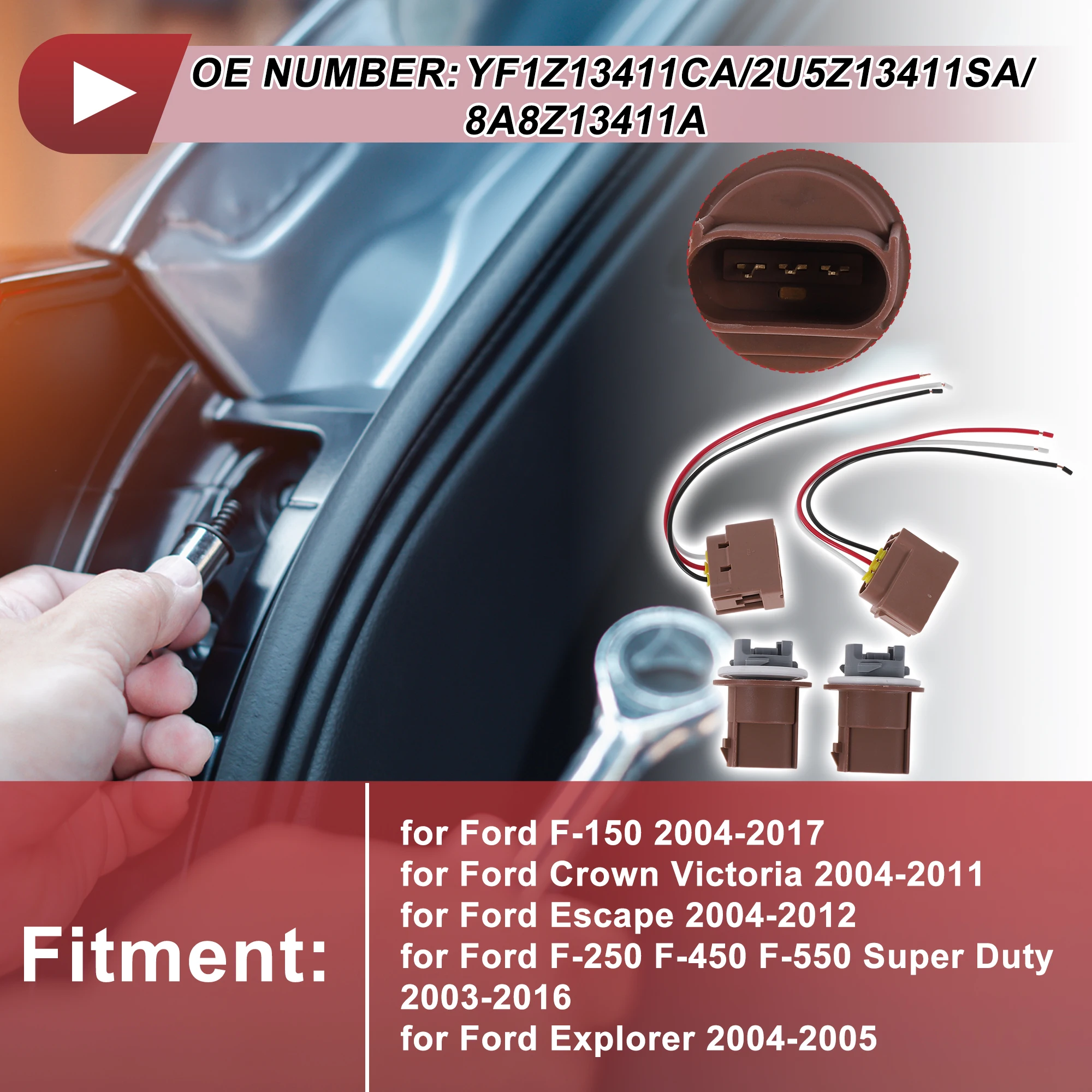 

UXCELL Розетка указателя поворота парковки для Ford F-150 2004-2017 No YF1Z13411CA