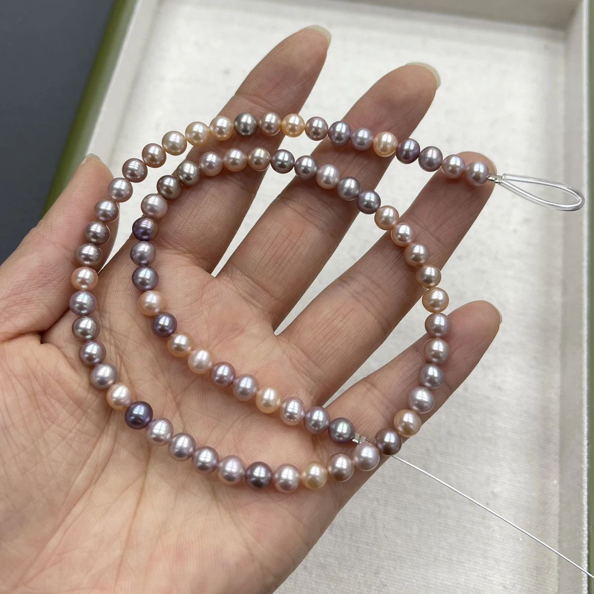 

5-6mm 5A Natural Freshwater Round Colorful Near Round Pearl Spacer Bead Jewelry Make DIY Necklace Bracelet Women Premium Wedding