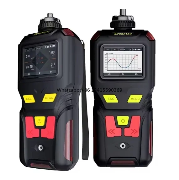

Factory Price Pump Type Portable 4-in-1 Gas Detector Alarm LEL H2S O2 CO Toxic Gas ing Control Methane Das Detector