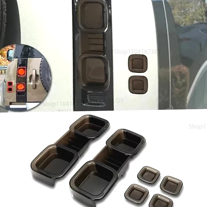 

For 2020-2023 Land Rover Defender 90, 110, 130, car accessories: smoked black taillight covers, blackened headlights