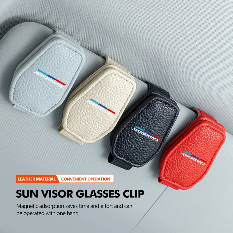 suporte-de-Oculos-para-quebra-sol-de-carro-em-couro-para-bmw-x1-x3-x4-x5-x7-g20-g38-f20-f39-f48-e46-e60-e36-e39