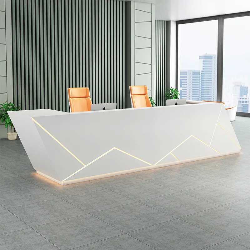 

Company reception imitation marble beauty salon supermarket checkout page