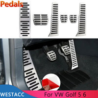 Car Pedals for Volkswagen VW Golf 5 6 Jetta GTI Scirocco EOS Tiguan Passat B6 B7 CC R-line Gas Fuel Foot Rest Pedal Cover Pad