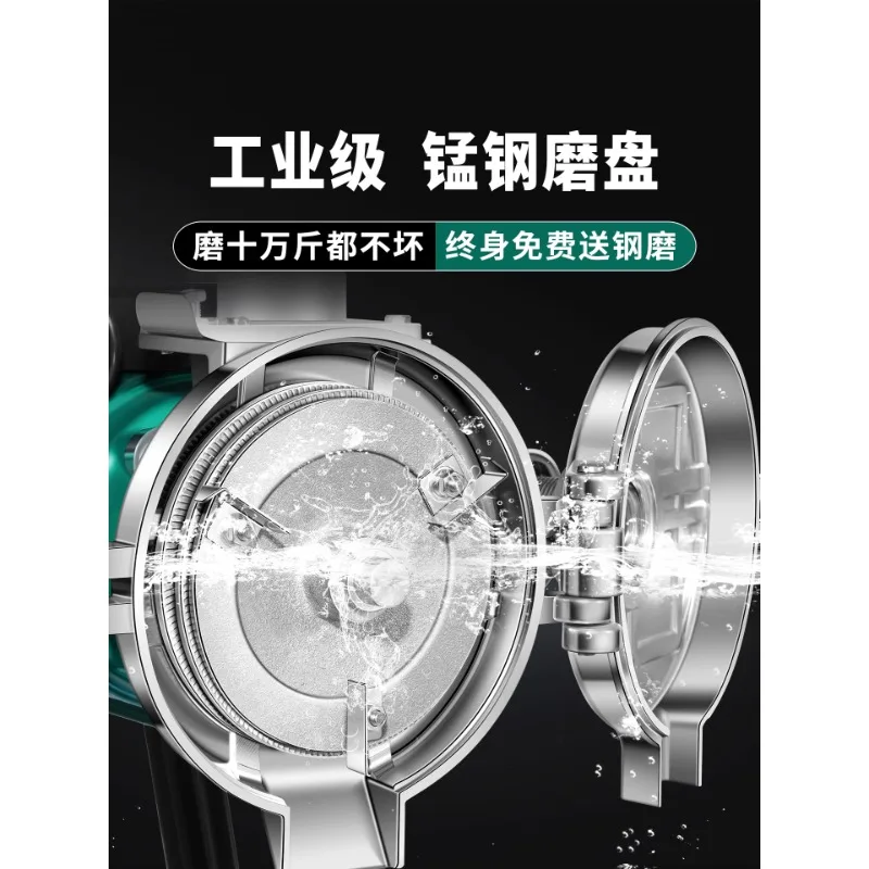 Factory Direct 2026 Corn grinder household 220V commercial powder grains grinding crushing small dry and wet dual-purpose