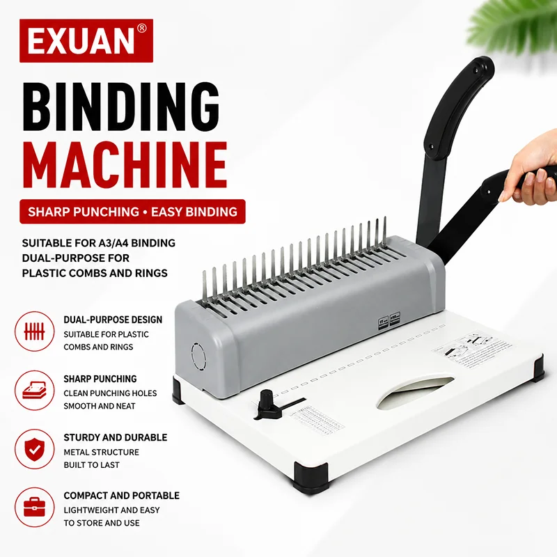 Binding Machine Comb - Manuel Ciltleme Makinesi A4 A3 Kağıt